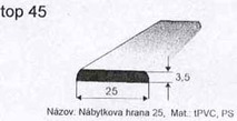 Nábytková hrana 25