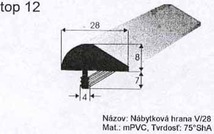 Nábytková hrana V28