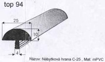 Nábytková hrava C-25